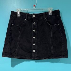 American Eagle black denim skirt